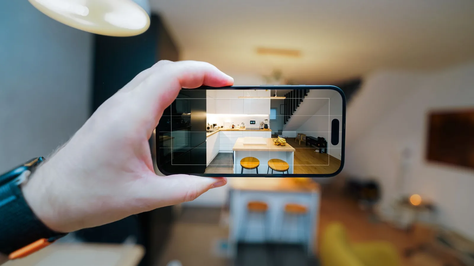 Photographing a room with a phone