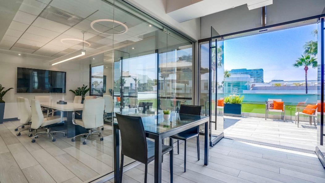 The conference room at the Merabi Law office