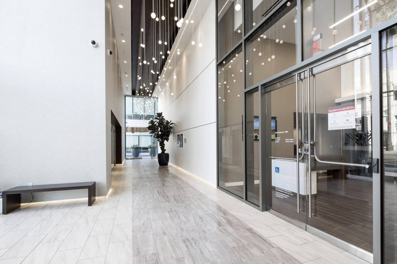 The office entrance in Beverly Hills